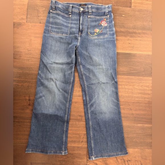 Ralph Lauren Blue Jeans with Floral Embroidery - Picture 6 of 11